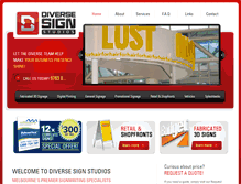 Tablet Screenshot of diversesign.com.au